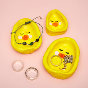 Clay Chick Trinket Dish